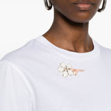 T-shirt con applicazioni in bianco Simone rocha - donna 