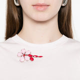 T-shirt con maniche a palloncino in rosa Simone rocha - donna 