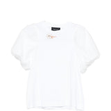 T-shirt con maniche a sbuffo in bianco Simone rocha - donna 