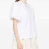 T-shirt con maniche a sbuffo in bianco Simone rocha - donna 
