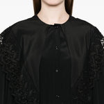 Camicia con rifinitura in pizzo in nero Simone rocha - donna 