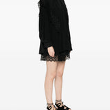Camicia con rifinitura in pizzo in nero Simone rocha - donna 