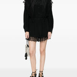 Camicia con rifinitura in pizzo in nero Simone rocha - donna 