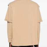 Polo con dettagli a volant in beige Simone rocha - uomo 
