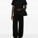 T-shirt con applicazioni di fiori in nero Simone rocha - uomo 