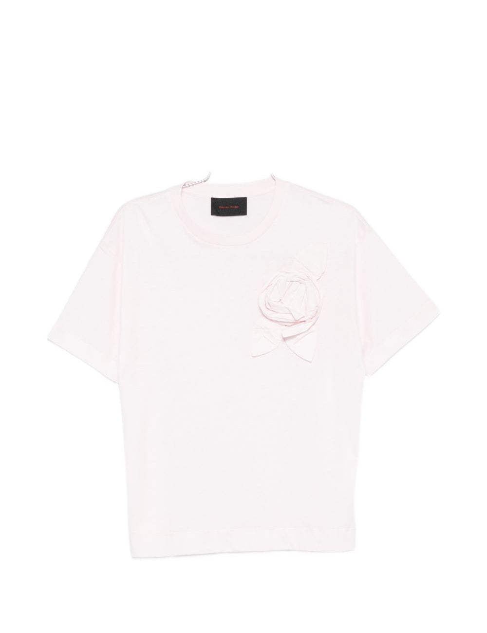 T-shirt con applicazioni di fiori in rosa Simone rocha - uomo 