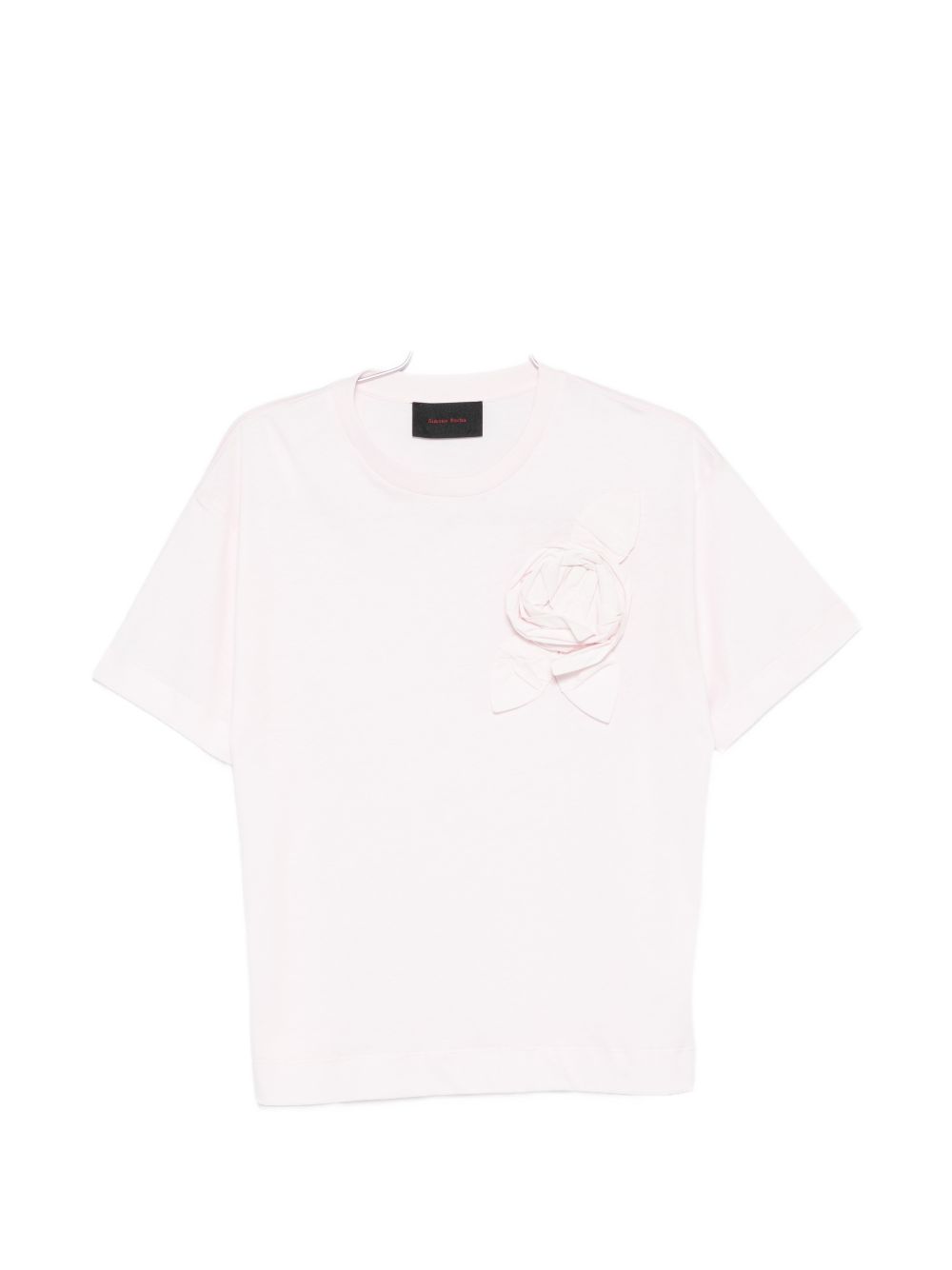T-shirt con applicazioni di fiori in rosa Simone rocha - uomo 