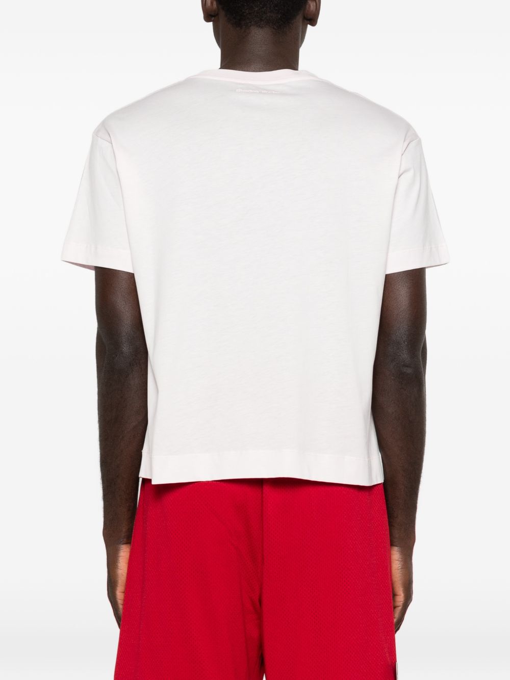 T-shirt con applicazioni di fiori in rosa Simone rocha - uomo 