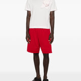 T-shirt con applicazioni di fiori in rosa Simone rocha - uomo 