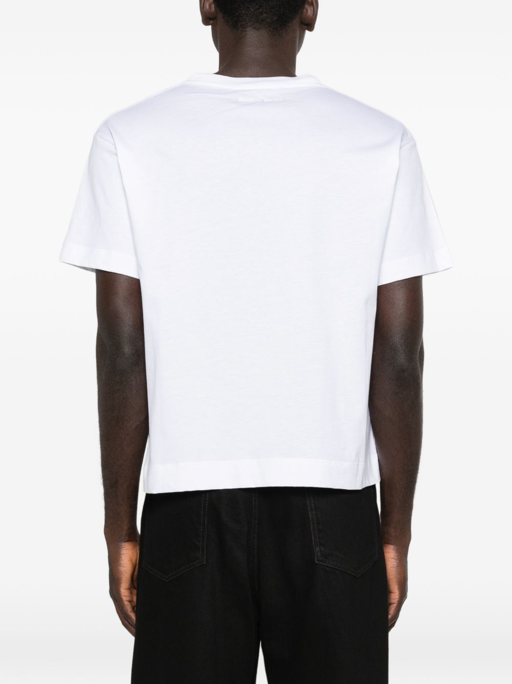 T-shirt con applicazioni di fiori in bianco Simone rocha - uomo 