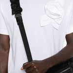 T-shirt con applicazioni di fiori in bianco Simone rocha - uomo 