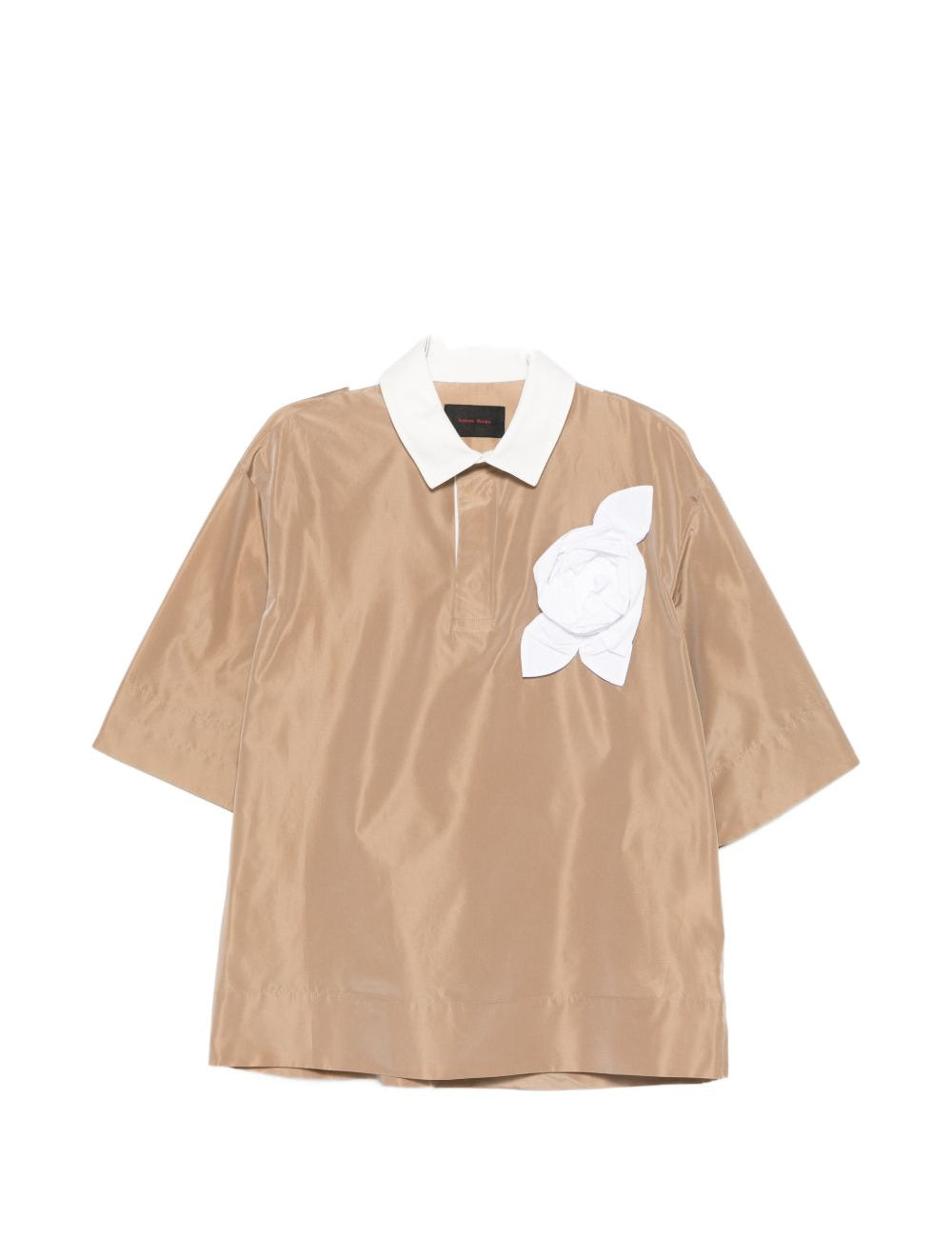 Top con applicazioni floreali in marrone Simone rocha - uomo 