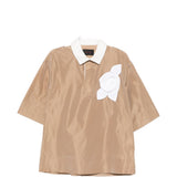 Top con applicazioni floreali in marrone Simone rocha - uomo 