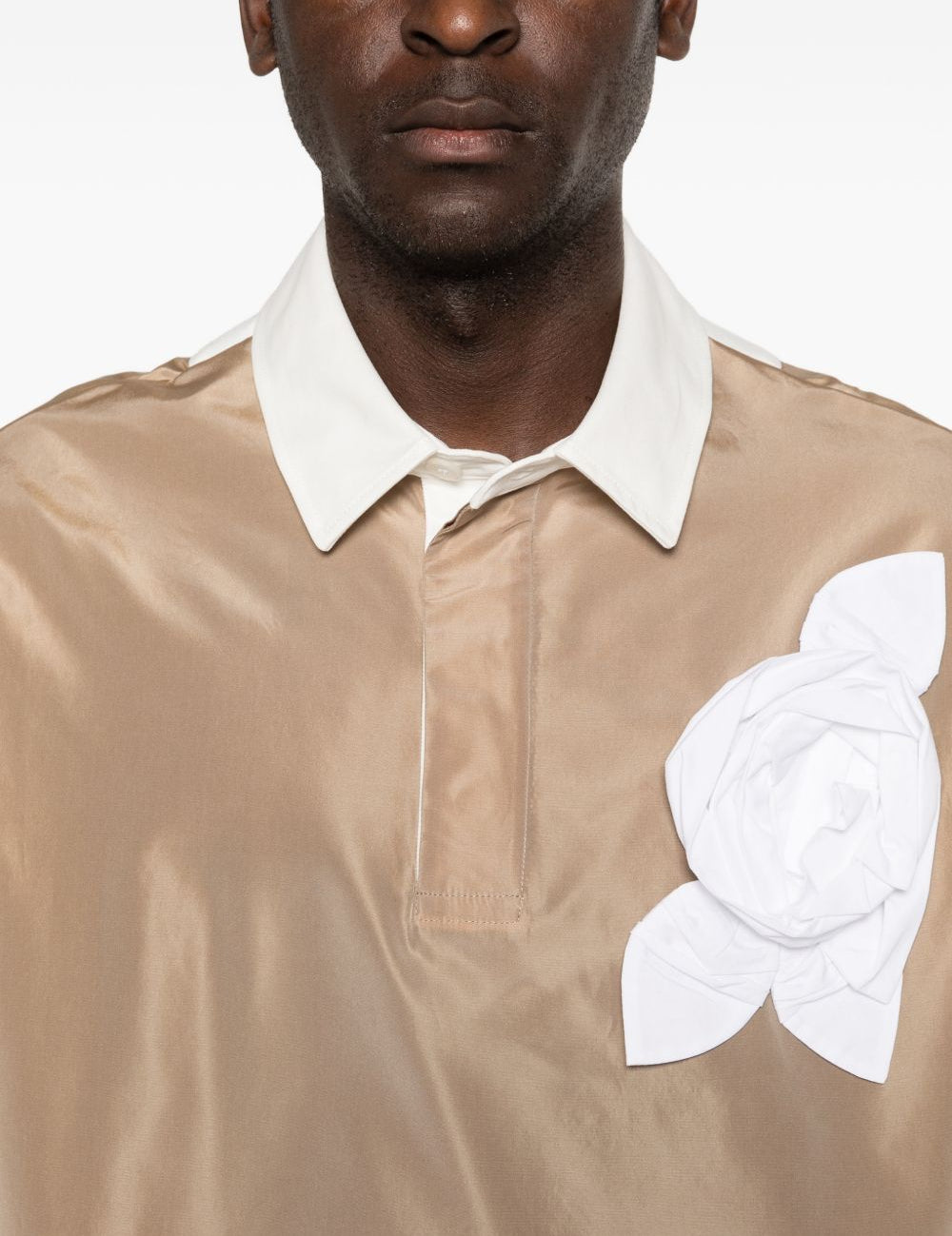 Top con applicazioni floreali in marrone Simone rocha - uomo 