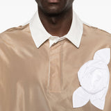 Top con applicazioni floreali in marrone Simone rocha - uomo 