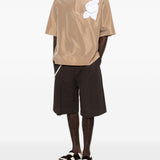 Top con applicazioni floreali in marrone Simone rocha - uomo 