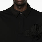 Polo con applicazioni di fiori in nero Simone rocha - uomo 