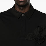 Polo con applicazioni di fiori in nero Simone rocha - uomo 