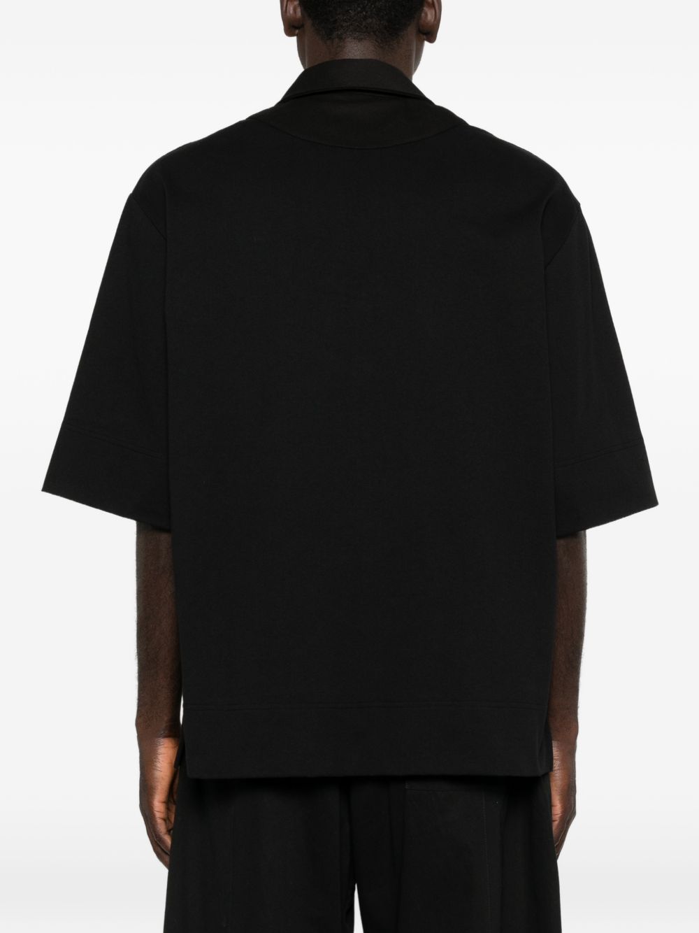 Polo con applicazioni di fiori in nero Simone rocha - uomo 
