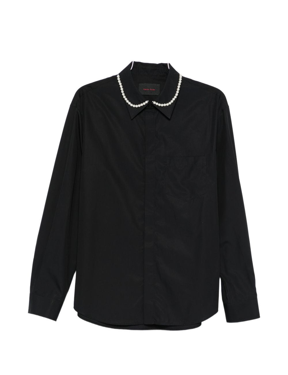 Camicia con decorazione di perline in nero Simone rocha - uomo 