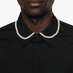 Camicia con decorazione di perline in nero Simone rocha - uomo 