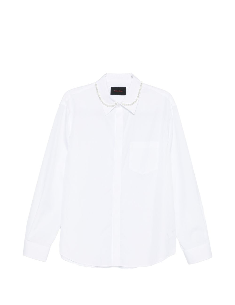 Camicia con decorazione di perline in bianco Simone rocha - uomo 