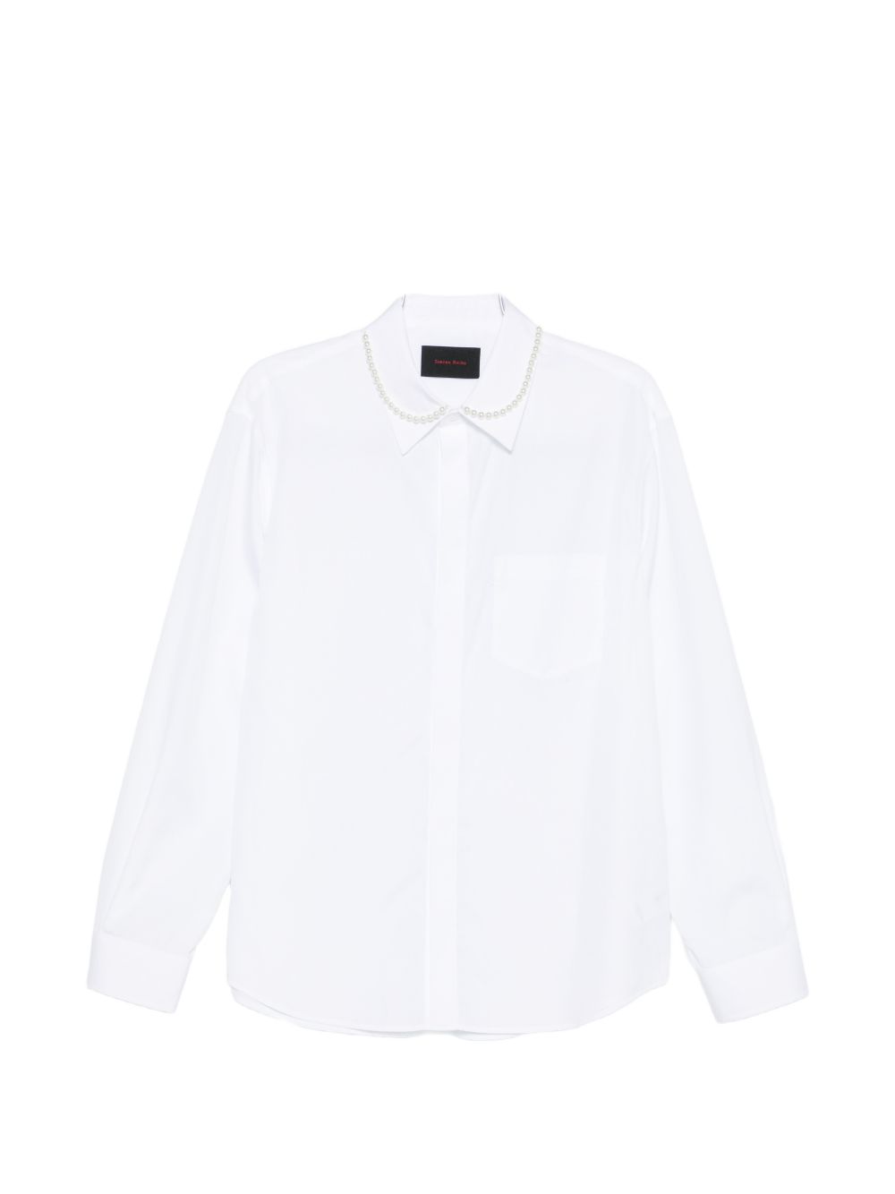 Camicia con decorazione di perline in bianco Simone rocha - uomo 