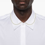 Camicia con decorazione di perline in bianco Simone rocha - uomo 