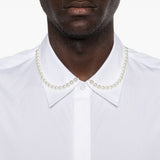 Camicia con decorazione di perline in bianco Simone rocha - uomo 
