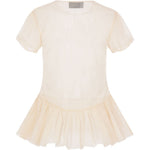 Top girocollo in beige Simone Rocha - donna 