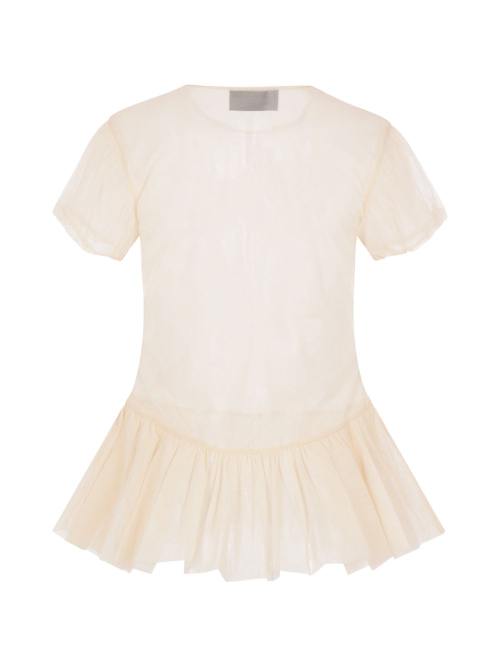 Top girocollo in beige Simone Rocha - donna 
