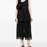 Top con applicazione a fiori in nero Simone rocha - donna 