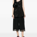 Top con applicazione a fiori in nero Simone rocha - donna 