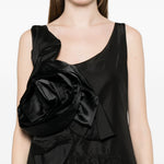 Top con applicazione a fiori in nero Simone rocha - donna 