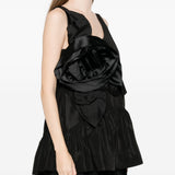 Top con applicazione a fiori in nero Simone rocha - donna 