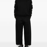 T-shirt a manica lunga con taglio in nero Simone rocha - uomo 