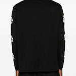 T-shirt a manica lunga con taglio in nero Simone rocha - uomo 
