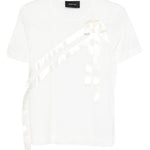 T-shirt con fiocco in bianco Simone rocha - donna 