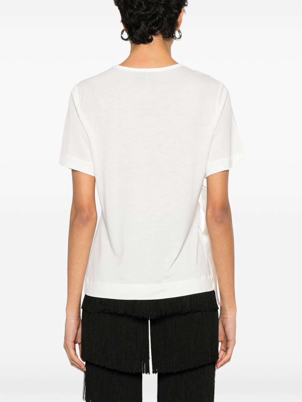 T-shirt con fiocco in bianco Simone rocha - donna 