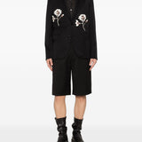 Giacca monopetto con applicazioni floreale in nero Simone rocha - donna 