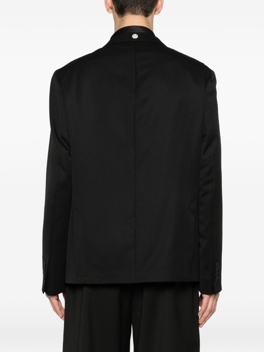 Giacca monopetto con applicazioni floreale in nero Simone rocha - donna 