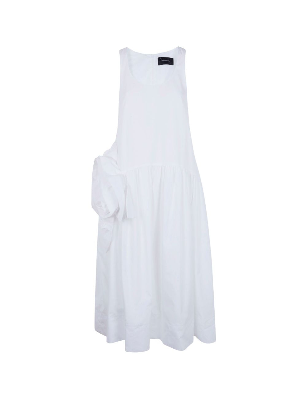 Abito midi smanicato in bianco Simone Rocha - donna 
