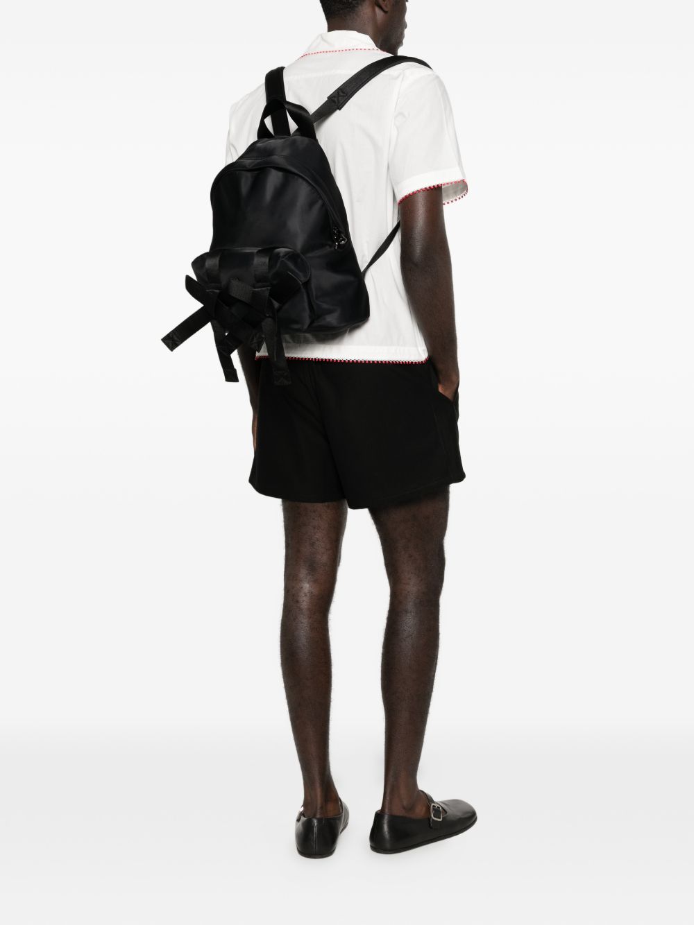 Zaino con applicazione a fiocchi in nero Simone rocha - donna 