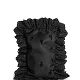 Clutch con ruches in nero Simone Rocha - donna 