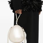 Borsa a mano egg grande in avorio Simone Rocha - donna 