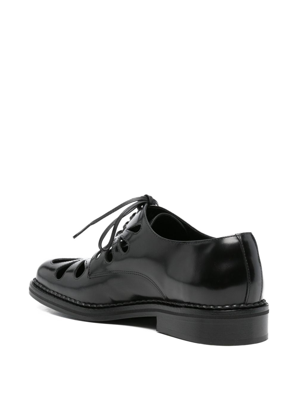 Derby con lacci in nero Simone rocha - uomo 