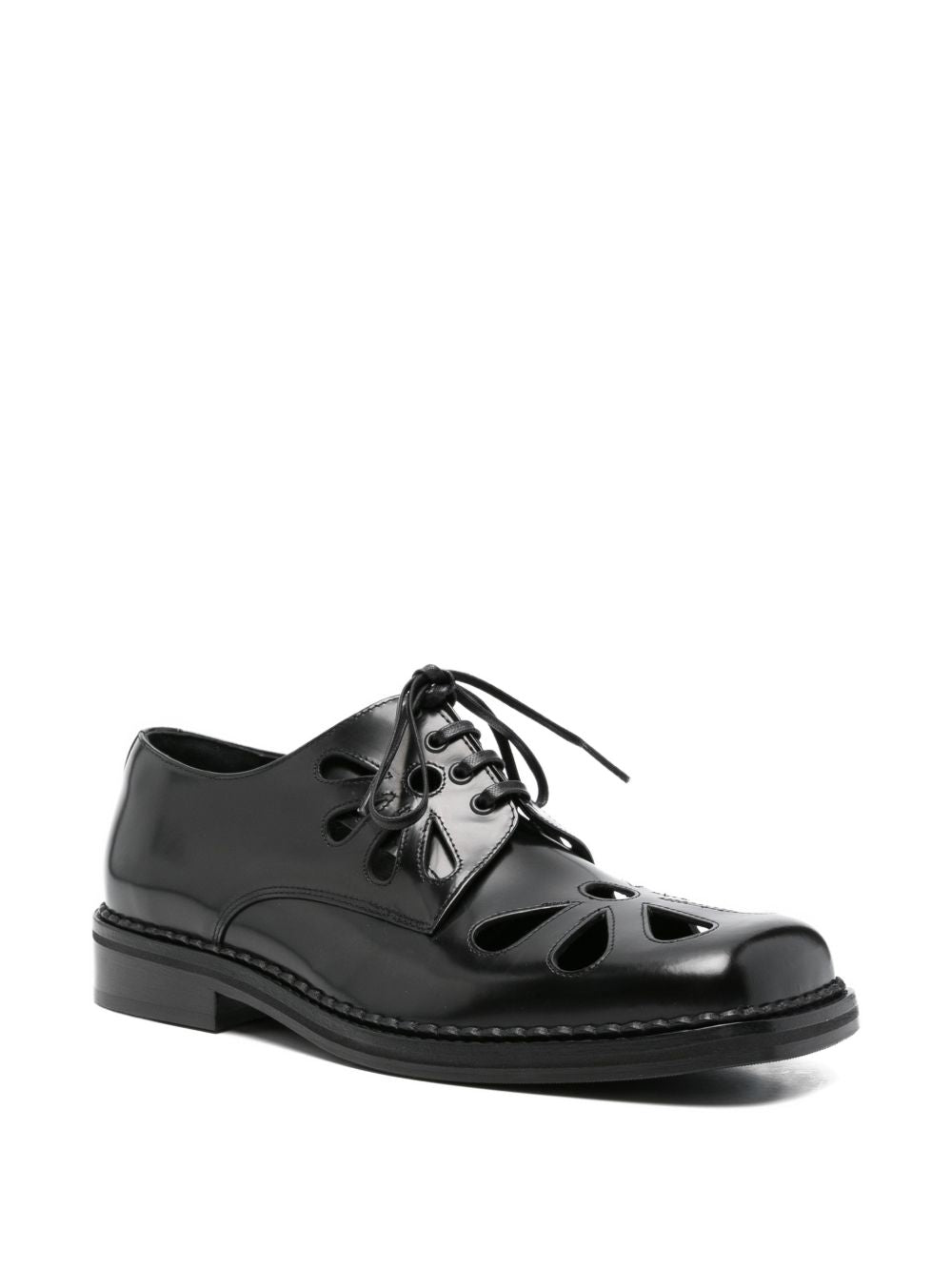 Derby con lacci in nero Simone rocha - uomo 