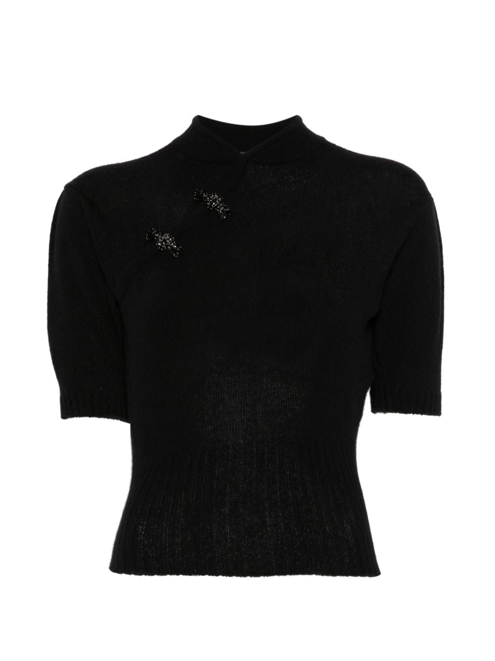 Top con decorazione in grigio Simone rocha - donna 