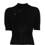 Top con decorazione in grigio Simone rocha - donna 
