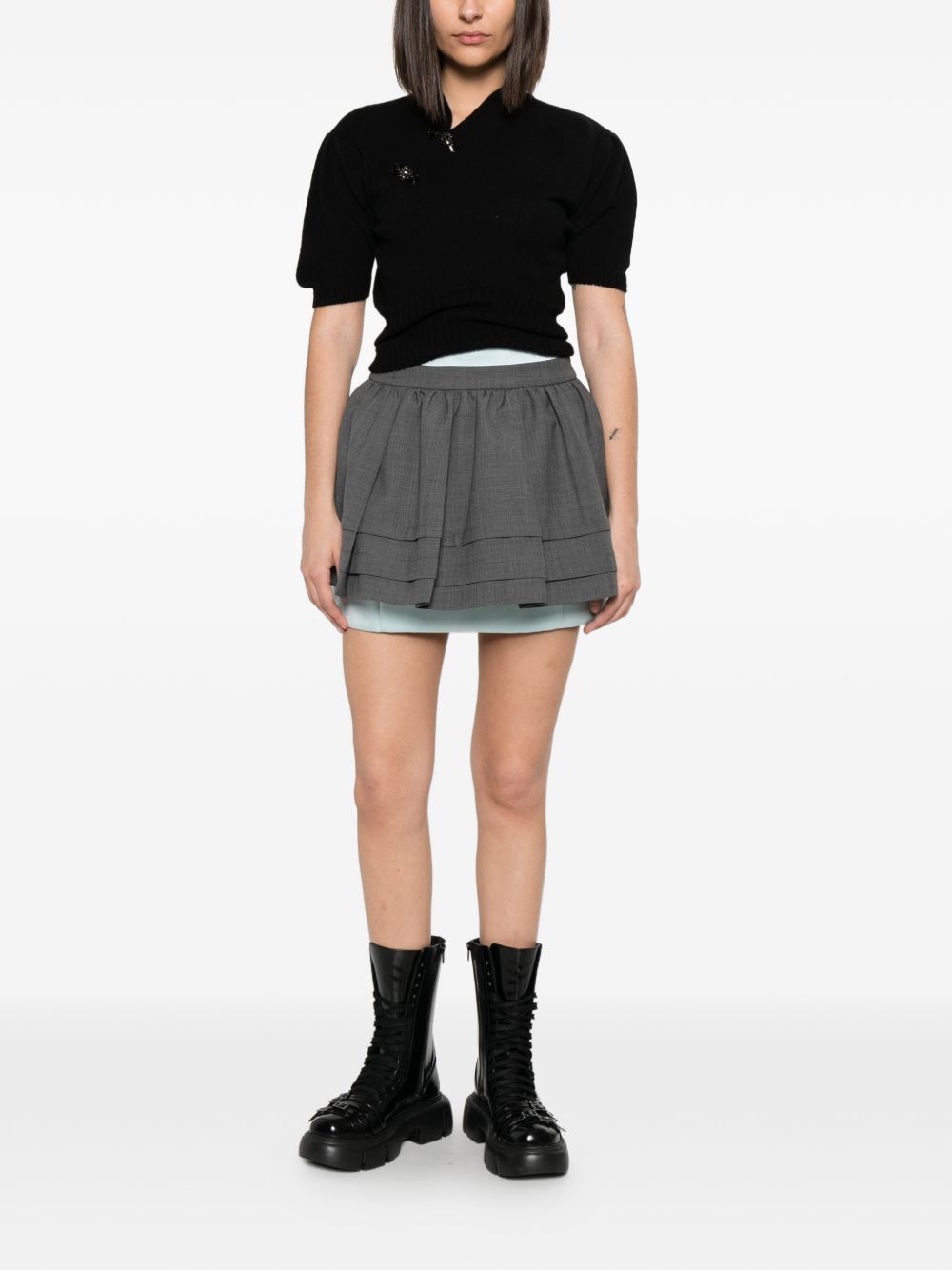 Top con decorazione in grigio Simone rocha - donna 